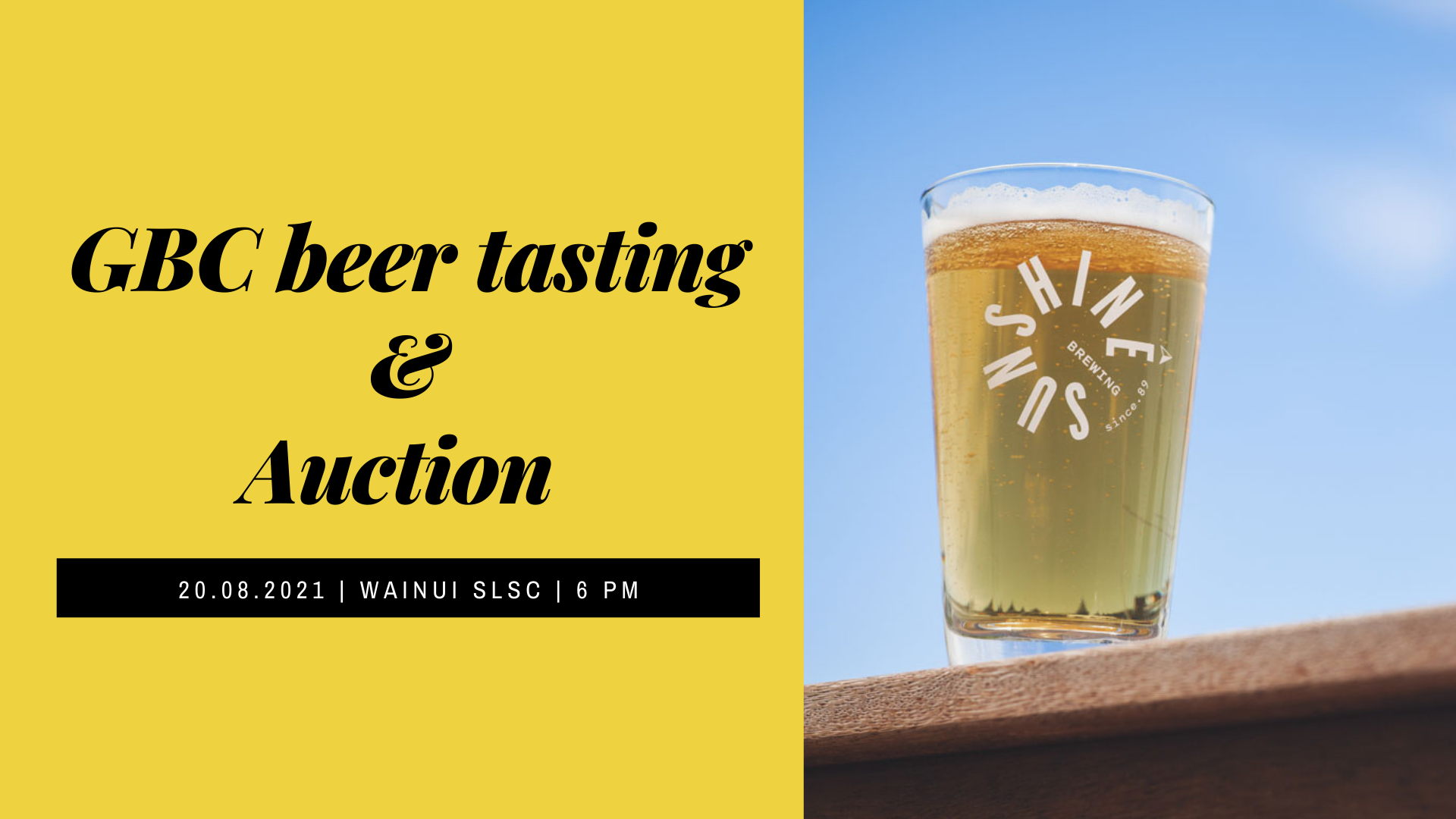 GBC Beer tasting and fundraiser